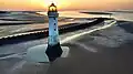 Der New-Brighton-Leuchtturm an der Irischen See: Fertig gebaut wurde er im Jahr 1830.