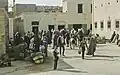 Menschen in einem Dorf