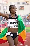 Tirunesh Dibaba ist eine Läuferin aus Äthiopien, die bei Olympia gewonnen hat.