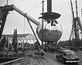 Im August 1957: Das Atomium wird gebaut.