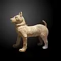 Eine Hunde-Statue aus dem alten China, vor etwa 1800 Jahren