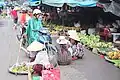 Bananen auf einem Markt in Vietnam