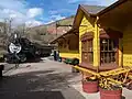 Eisenbahnmuseen sind oft in einem früheren Bahnhof: auch hier in Colorado in den USA.