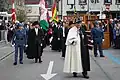 Die Regierung von Appenzell Innerrhoden auf dem Weg zur Landsgemeinde.