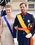 Guillaume als Erbgroßherzog, mit seiner Frau