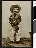 Cowboy-Kostüm im Jahr 1939: die Kronprinzessin von Schweden, als sie in die USA gereist ist.