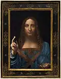 Das berühmte Bild „Salvator Mundi“ zeigt Jesus. Der Name bedeutet „Retter der Welt“.