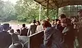 Ein Foto vom Drehort: Im Jahr 2003 machte man einen Film über die Mannschaft von Bern.