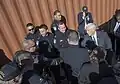 Der Vizepräsident bei einem Besuch beim amerikanischen Grenzschutz