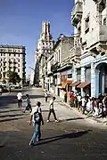 In einer Straße von Havanna, der Hauptstadt von Kuba