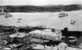 Kriegsschiffe im Hafen, Foto aus dem Jahr 1903