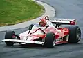 Lauda in seinem Ferrari, einen Tag vor dem Unfall.