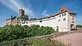 Die Wartburg von außen mit dem Elisabethengang