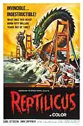 Ein Plakat für einen Monster-Film im Jahr 1961. Das Monster ist hier eine riesige Seeschlange.