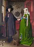 Vor 450 Jahren malte Jan Van Eyck dieses Gemälde: „Die Arnolfini-Hochzeit“.