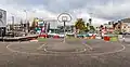 Basketball-Feld an der Straße, in Neuseeland