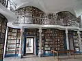 In der Stiftsbibliothek gibt es viele alte, sehr wertvolle Bücher.