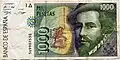 Cortés auf einem Geldschein der alten spanischen Währung Peseta.