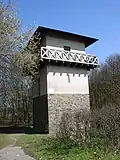 Ein nachgebauter römischer Wachturms