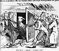 Karikatur aus dem März 1848: Die deutschen Staaten müssen den deutschen Adler aus seinem Gefängnis lassen.