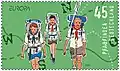 Deutsche Pfadfinder auf einer Briefmarke von 2007.