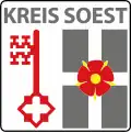 Viele Landkreise haben ein eigenes Wappen, wie der Kreis Soest in Nordrhein-Westfalen.
