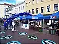 Die FPÖ macht in Wien Werbung für die Wahlen.