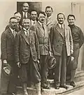 Mit Adolf Hitler und anderen Chefs der Partei, im Jahr 1930