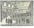Im österreichichen Reichstag in Wien, im Jahr 1848