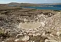 In Delos haben Archäologen das alte Theater ausgegraben.