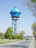 Ein Wasserturm in Ahlen in Nordrhein-Westfalen
