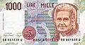 Maria Montessori war früher auf einem italienischen 1000-Lire-Geldschein abgebildet.