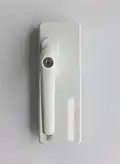 Am Fenstergriff nutzen wir die Hebelwirkung, auch an der Türklinke.
