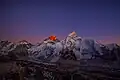 Abendrot auf dem Mount Everest