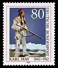Auch nach hundert Jahren war Winnetou noch so bekannt, dass es für ihn eine Briefmarke gab.