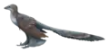 Der Changyuraptor war ein Raubsaurier mit vier Flügeln. Er lebte vor 125 Millionen Jahren.
