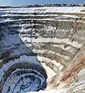 Eine Mine in Jakutien in Russland: Hier wurde Diamant abgebaut.
