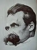 Zeichnung: „Der kranke Nietzsche“
