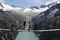 In den Zillertaler Alpen: Diese Hängebrücke führt über den Alelebach.