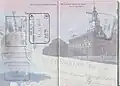 Ein amerikanischer Reisepass: Die Stempel zeigen, dass er schon in Großbritannien und Frankreich war.