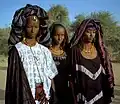 Fulbe-Frauen in traditioneller Kleidung. Die Fulbe sind die größte Volksgruppe.