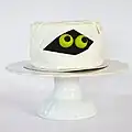 Eine Mumien-Torte, bei der zwei Augen aus den „Bandagen“ herausschauen