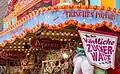 Verkaufsstand auf der Viktorkirmes in Dülmen, Nordrhein-Westfalen
