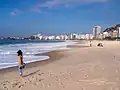 Die Copacabana ist gesäumt von Hotels.