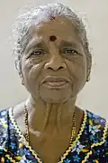 Eine Frau aus Sri Lanka