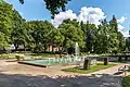 Der Stadtpark in Villach in Kärnten