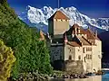 Das berühmteste Baudenkmal am Genfersee ist das Schloss Chillon.