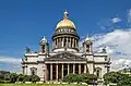 Eine Kathedrale in St. Petersburg in Russland: Das Vorbild war aus Byzanz.