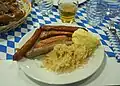 Für ein Oktoberfest typisches bayerisches Essen.