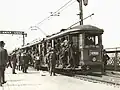 Eine Straßenbahn in Sydney, im Jahr 1932.